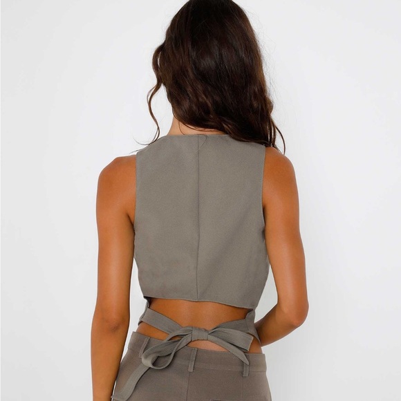 TIGER MIST Vest Open Back - Khaki Green - Picture 3 of 15